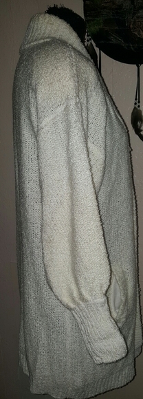 Nuggets Vintage Cream Knitted Pea Coat - Picture 3 of 8